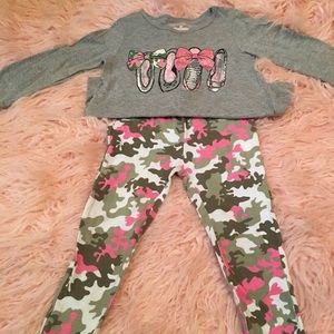 Girls Matching Fatigue Set